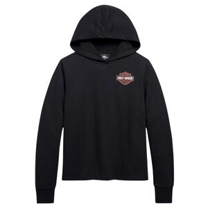Harley-Davidson Bar & Shield Logo Black Beauty Oversized Pullover Hoodie XL